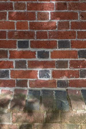 Band of glazed header Flemish bond, west gable, 1755